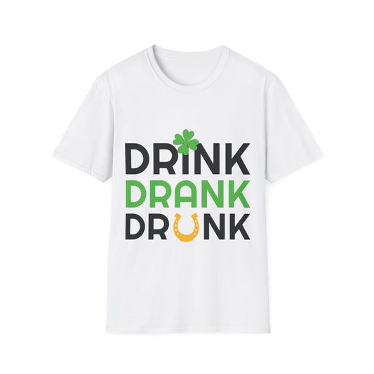 St Patricks Day - Drink Drank Drunk Tshirt